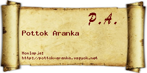 Pottok Aranka névjegykártya